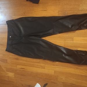DKNY leather pants